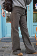 Pantalon Victor Rayure Marron