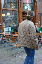 Augustine Quilted Jacket Beige