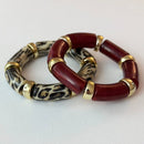 Set of 2 Gemini Bracelets - Burgundy