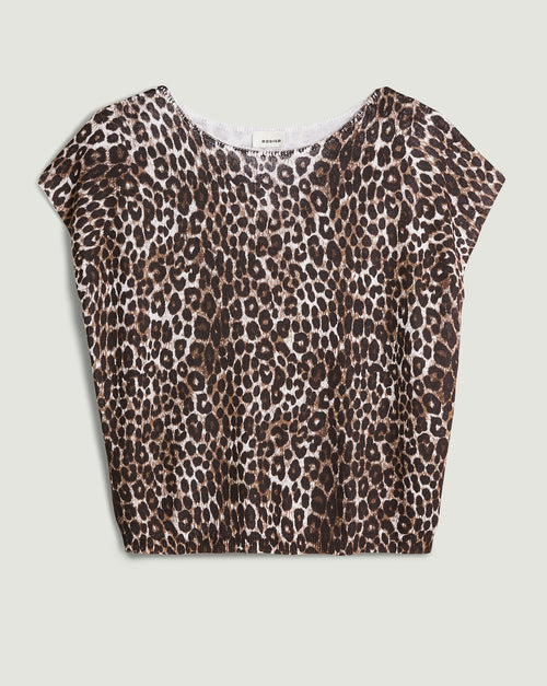 Tunique Imprime Leopard - Marron - Femme