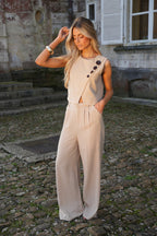 Amanda Taupe - Buttoned Top