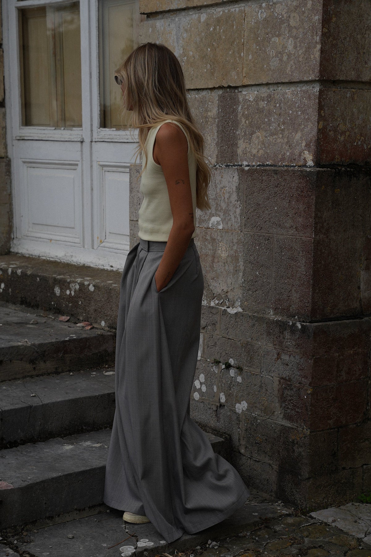 Pantalon Évasé - Manolia Gris
