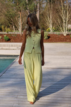 Maya Yellow - Straight Pants