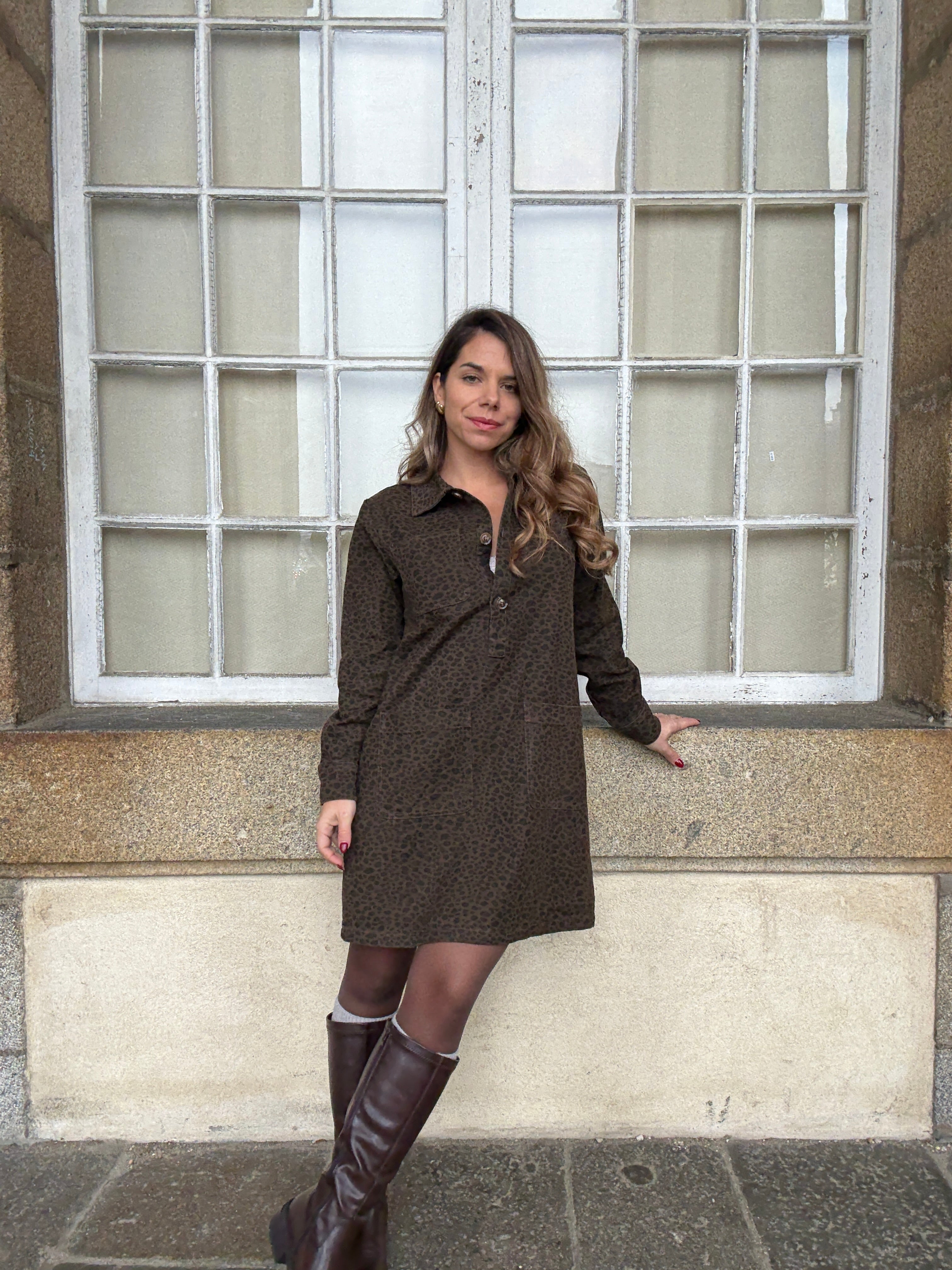 Vestido Alix leopardo
