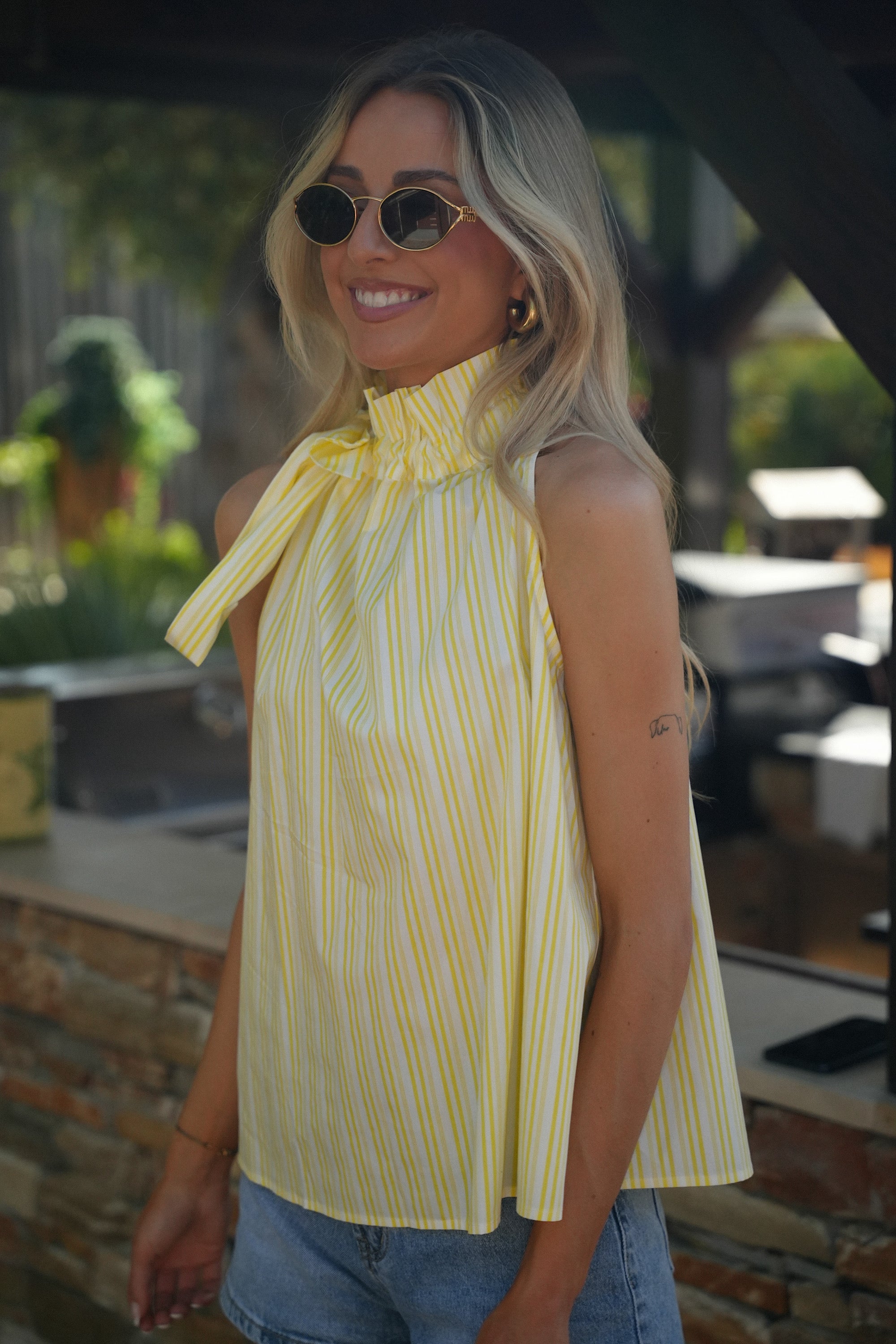 Top Rayé Fabio - Jaune