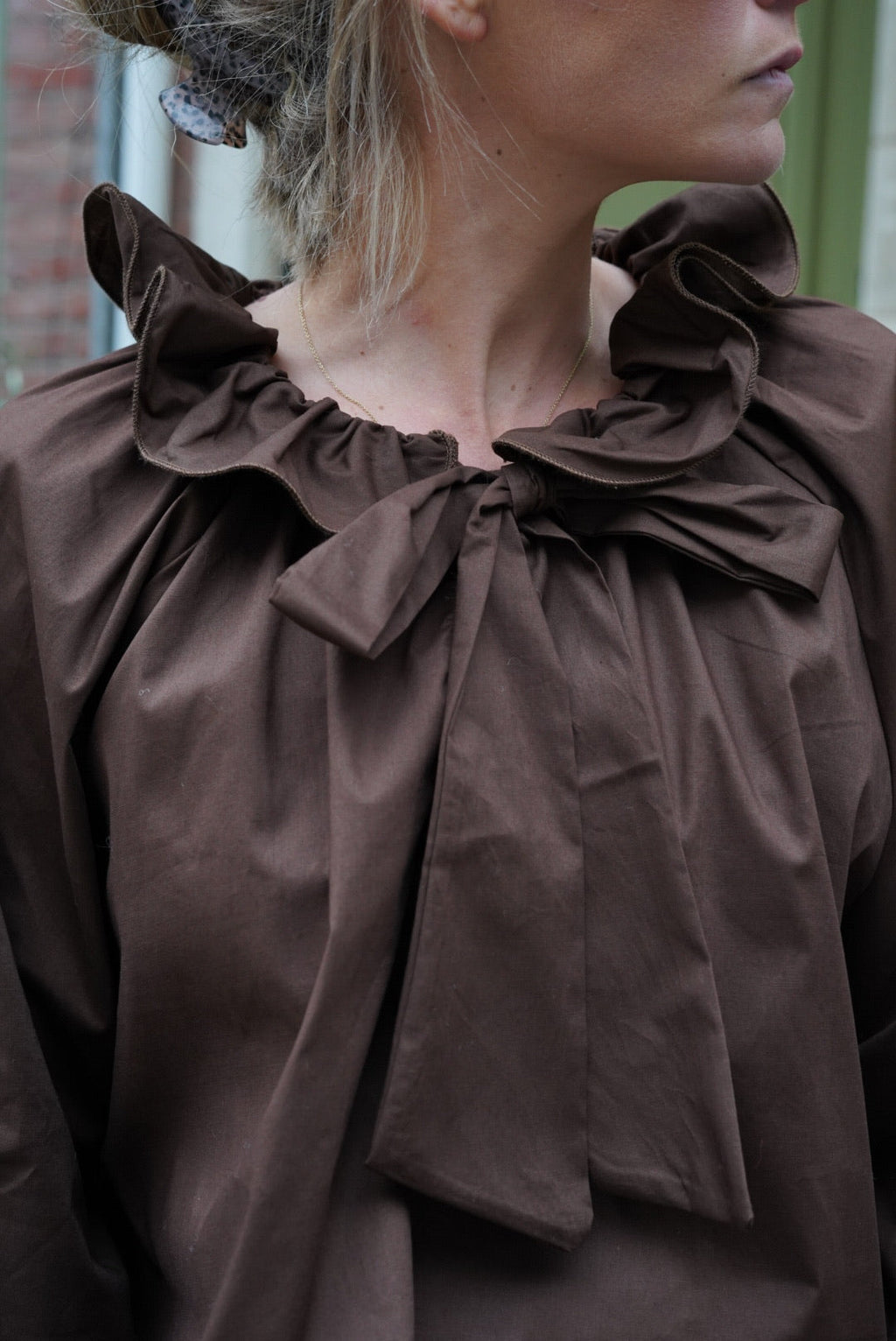 Madeleine Chocolate Blouse