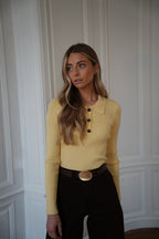 Pull Fin Marissa - Jaune