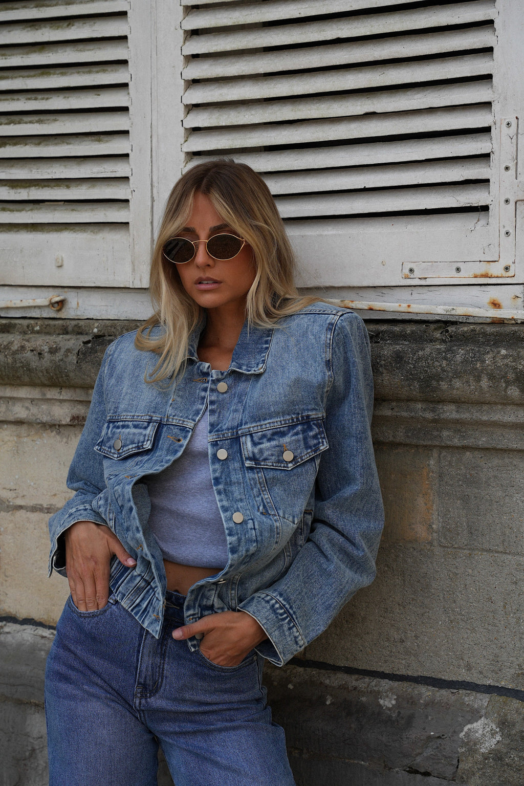 Camille Denim Jacket - Blue