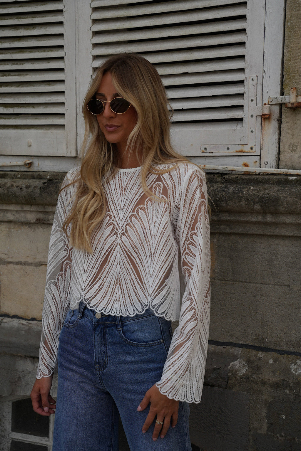 Blusa Bordada Astrid - Blanco