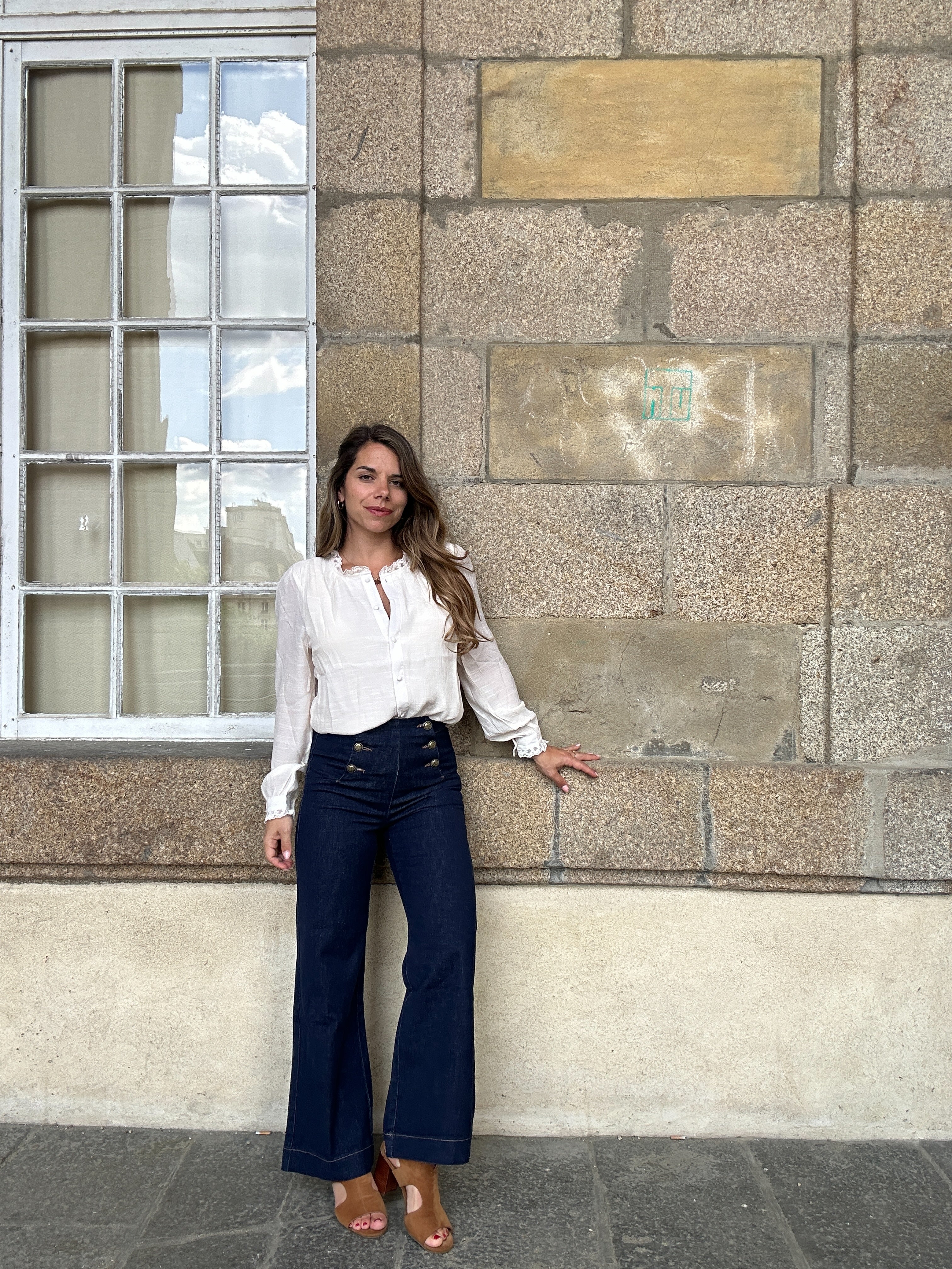 Victorine raw denim jeans