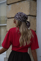 T-Shirt Sfiancata Albane - Rosso