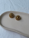 Boucles D’Oreilles Monet Vintage - Soleils Dorés