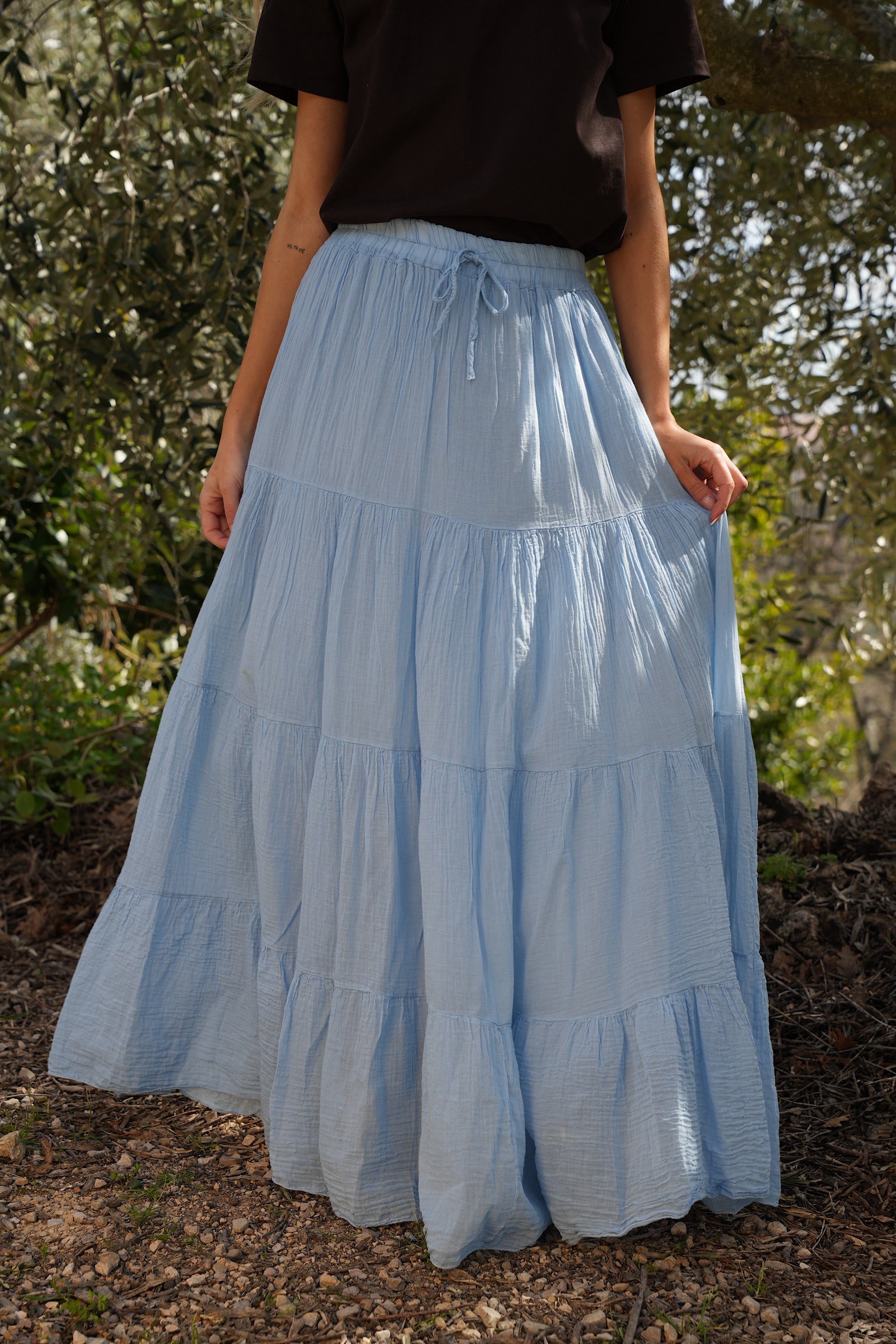Jupe Longue Chloé - Bleue