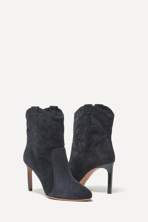 BA&SH - Botines Caitlin - Azul marino