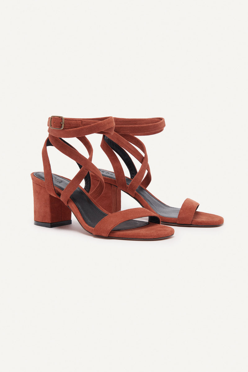 BA&SH - Sandales Cequoia - Brique - Femme