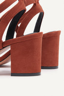 BA&SH - Sandales Cequoia - Brique - Femme