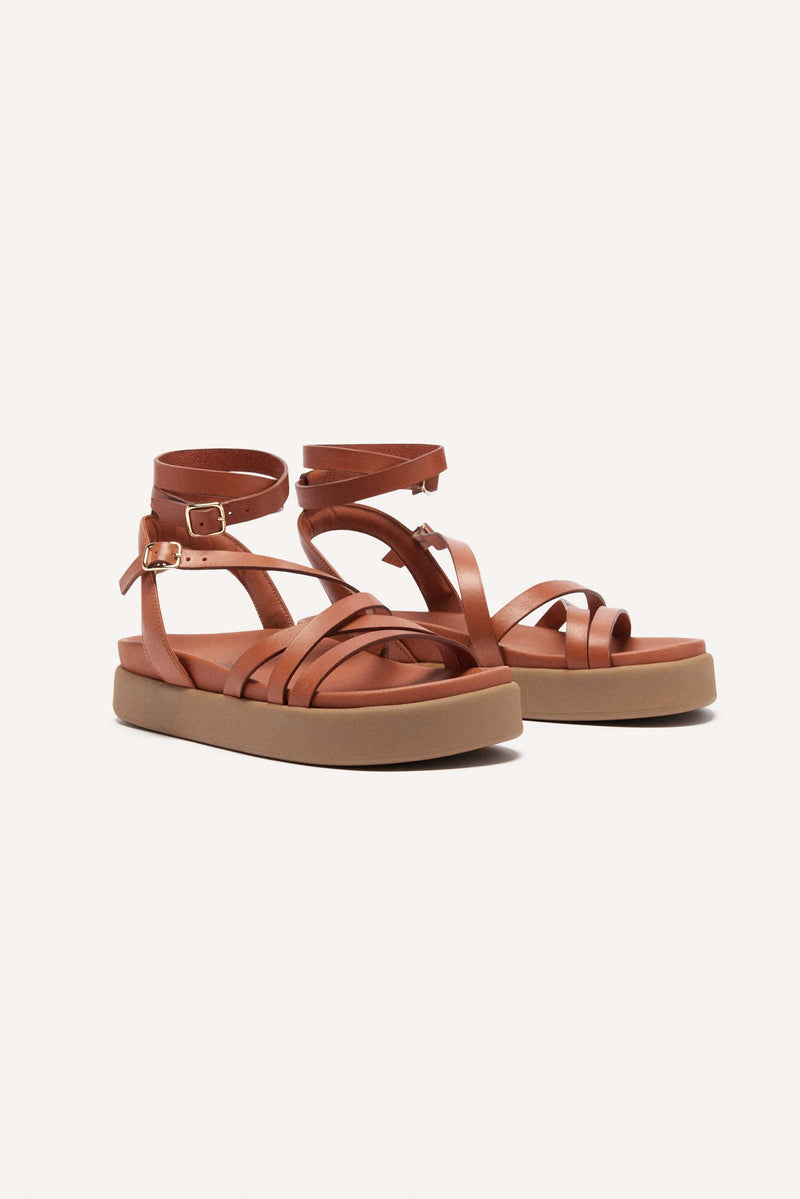 BA&SH - Sandalias Chana - Camel - Mujer