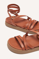 BA&SH - Sandalias Chana - Camel - Mujer