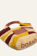 Panier M Raphia Zebre Ara - Tricolore