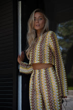 Blouse Brodée Yolande - Jaune