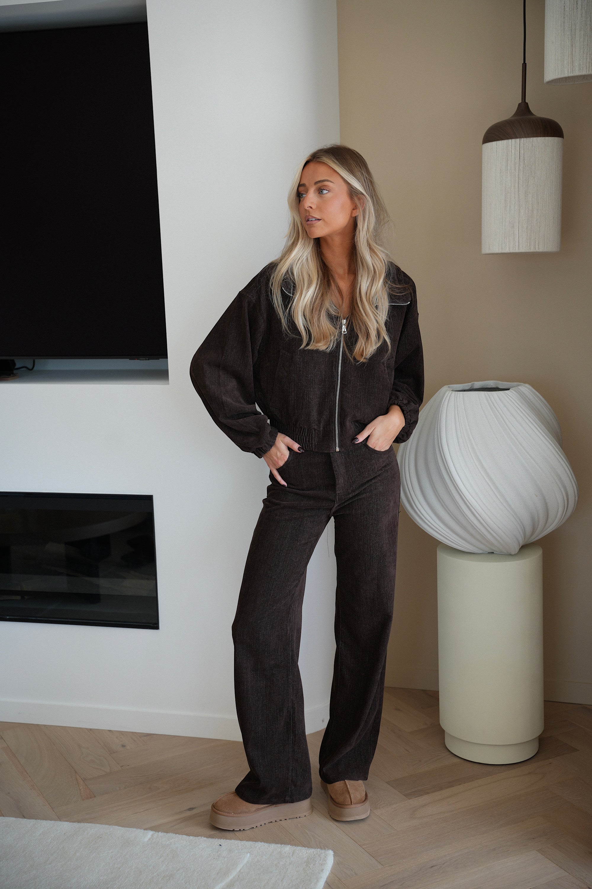 Veste Zippée Nina - Chocolat