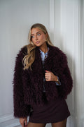 Manteau Fourrure Soanne - Prune