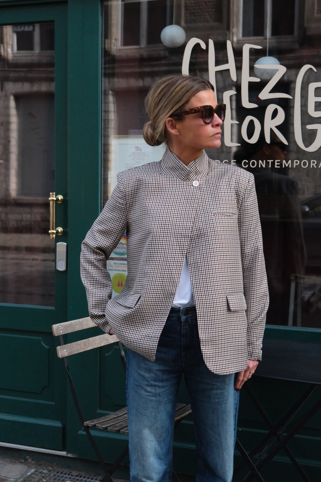 Clément Houndstooth Blazer