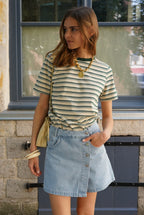 Sophie Light Denim Short Skirt