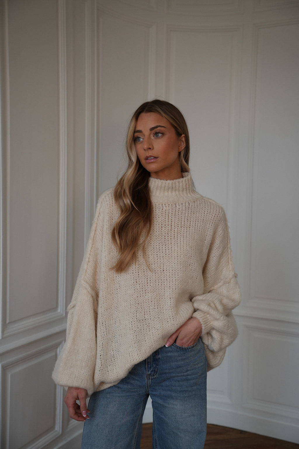 Pull Ample Liliane - Crème
