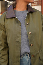Constance Khaki Mid-Length Jacket