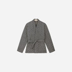 Veste Ceinturee - Ecru/Marine