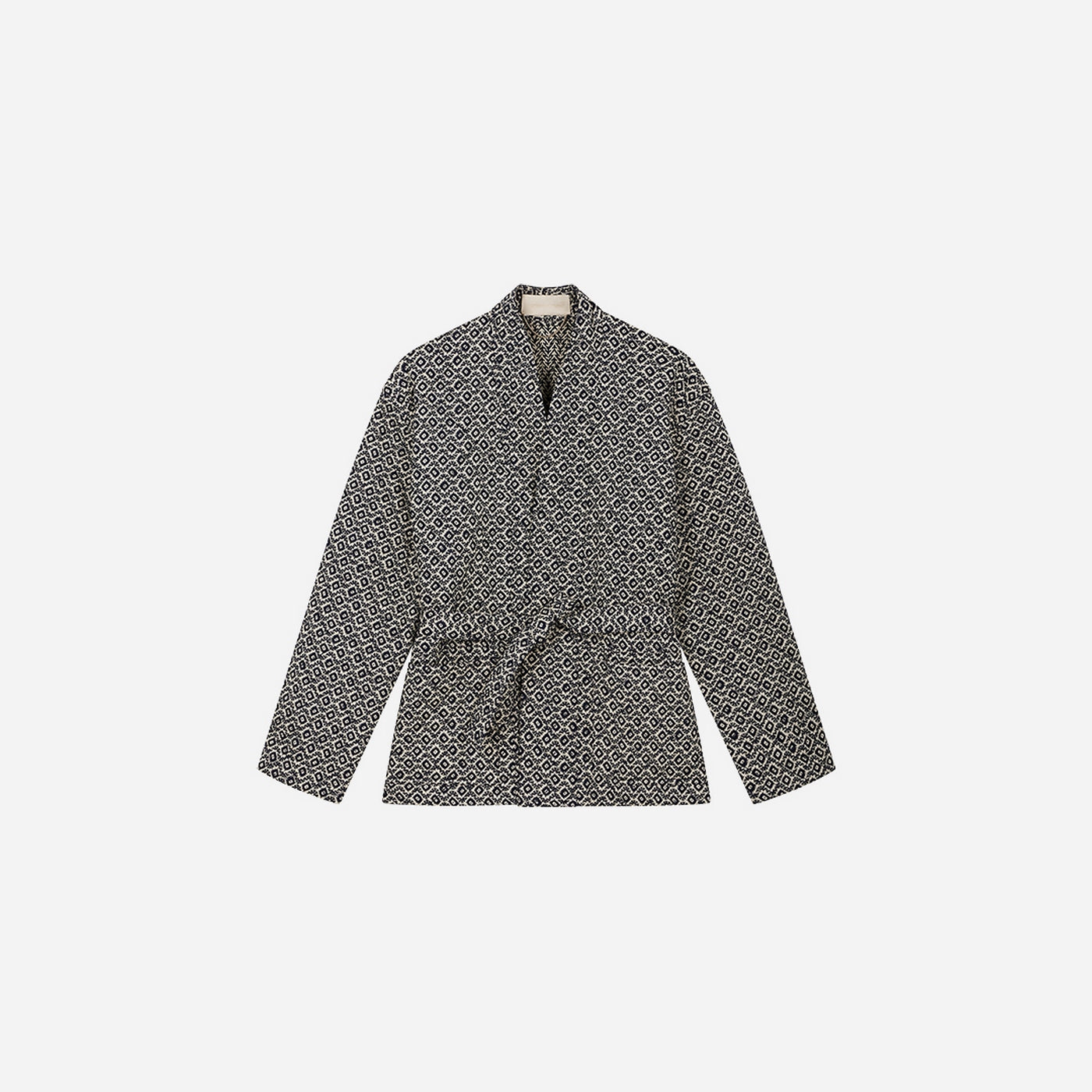 Veste Ceinturee - Ecru/Marine