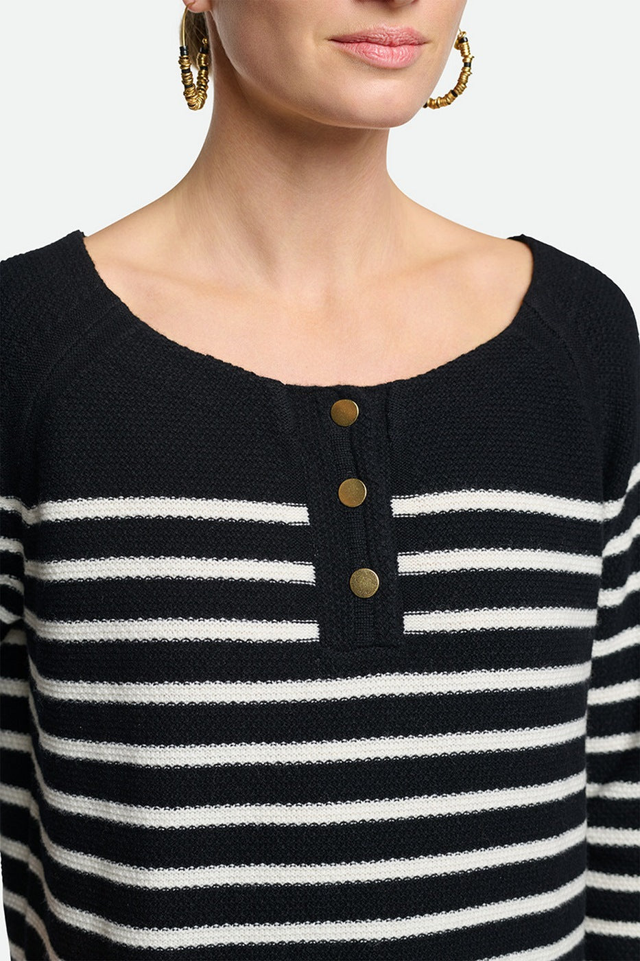 Tiziana Long Tunic - Black/Ecru