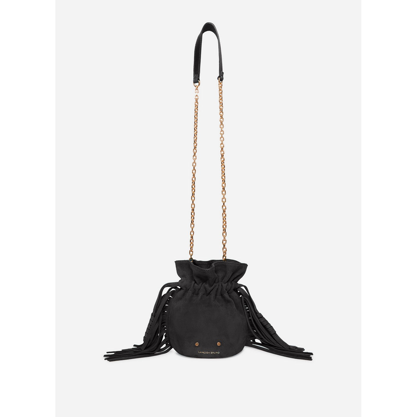 Othilia Mini Drawstring Bag - Black