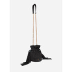 Othilia Mini Drawstring Bag - Black