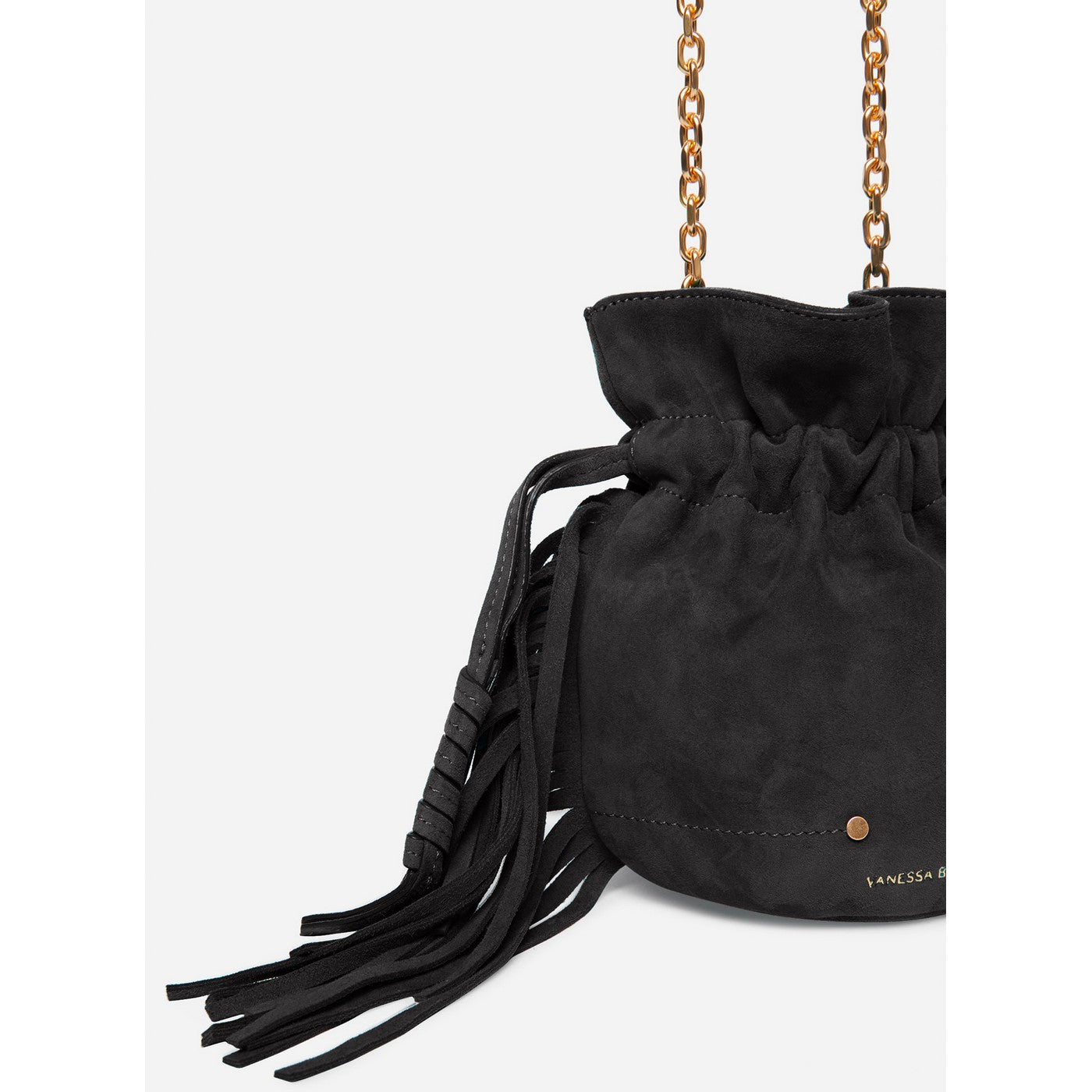 Othilia Mini Drawstring Bag - Black