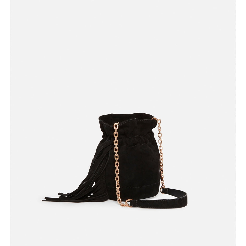 Othilia Mini Drawstring Bag - Black