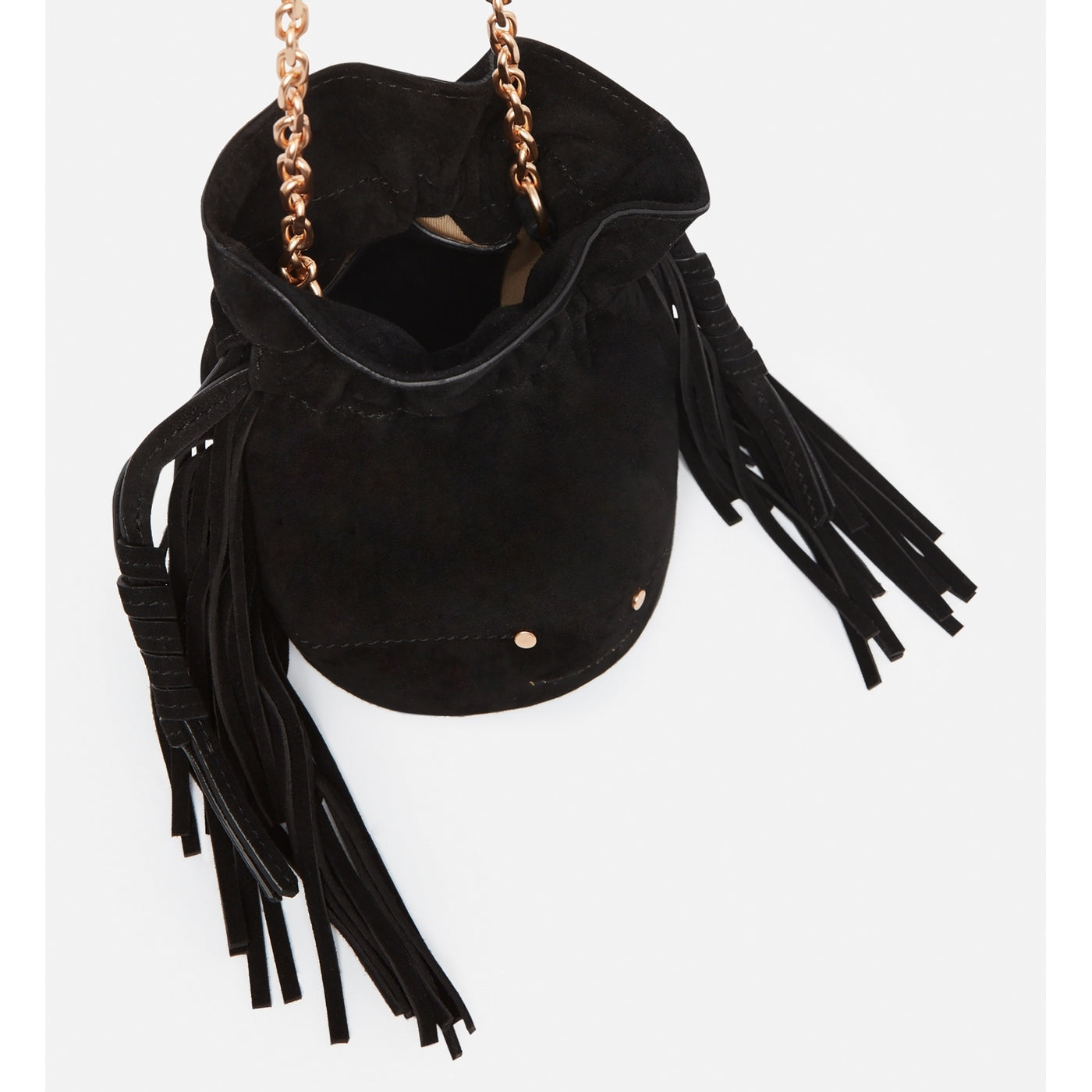 Othilia Mini Drawstring Bag - Black