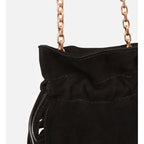 Othilia Mini Drawstring Bag - Black