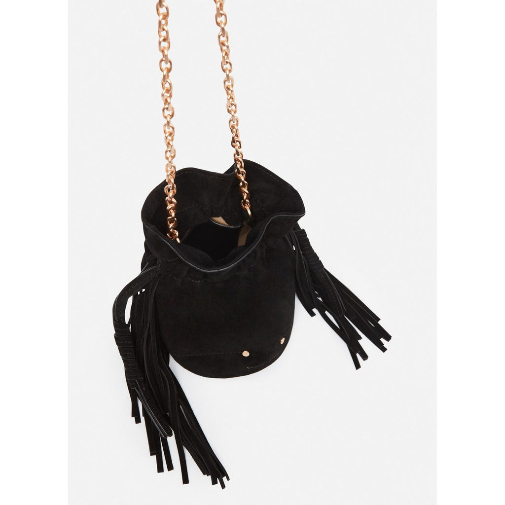 Othilia Mini Drawstring Bag - Black