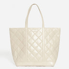 Bolso Cabas XL De Piel Acolchada - Arena