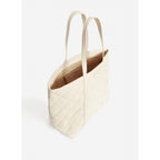 Bolso Cabas XL De Piel Acolchada - Arena