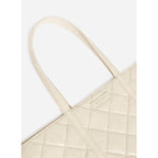 Bolso Cabas XL De Piel Acolchada - Arena
