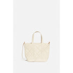 Cabas S Bandouliere en Cuir Froisse Matelasse - Sable/Craie