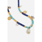 Collier En Perles - Bleu Multico