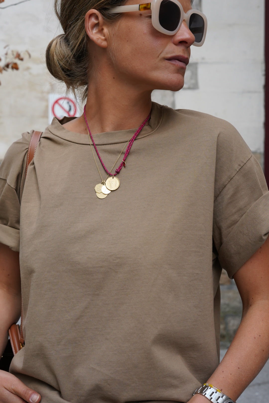 Large Gabriel Camel T-Shirt