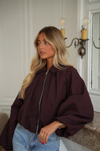 Chaqueta Con Cremallera Alva - Ciruela