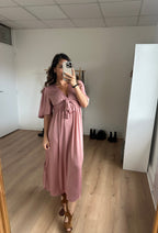 Robe Longue Suzy Vieux Rose