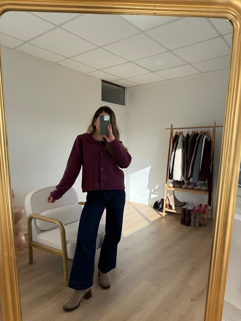 Gloria cardigan Burgundy