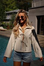 Blouse À Noeuds Nouméa - Beige